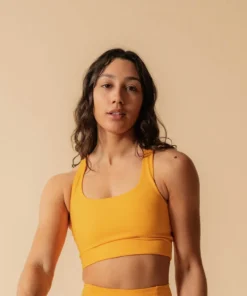 Girlfriend Collective Paloma Bra- Golden Glow Studio Lover