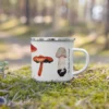 Butterfly & Toadstool Camping Gear Mushroom Enamel Camp Mug