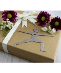 Iron Maid Art Yoga Warrior Two Pose Metal Holiday Gift Christmas Ornament 4 Iron Maid Art Yoga Warrior Two Pose Metal Holiday Gift Christmas Ornament