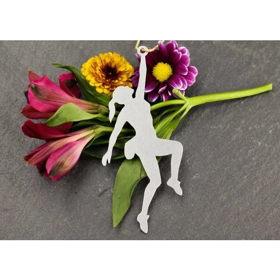 Iron Maid Art Climbing Outdoors Girl Metal Holiday Gift Christmas Ornament 1 Iron Maid Art Climbing Outdoors Girl Metal Holiday Gift Christmas Ornament