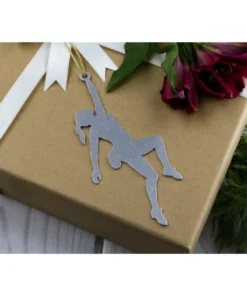 Iron Maid Art Climbing Outdoors Girl Metal Holiday Gift Christmas Ornament