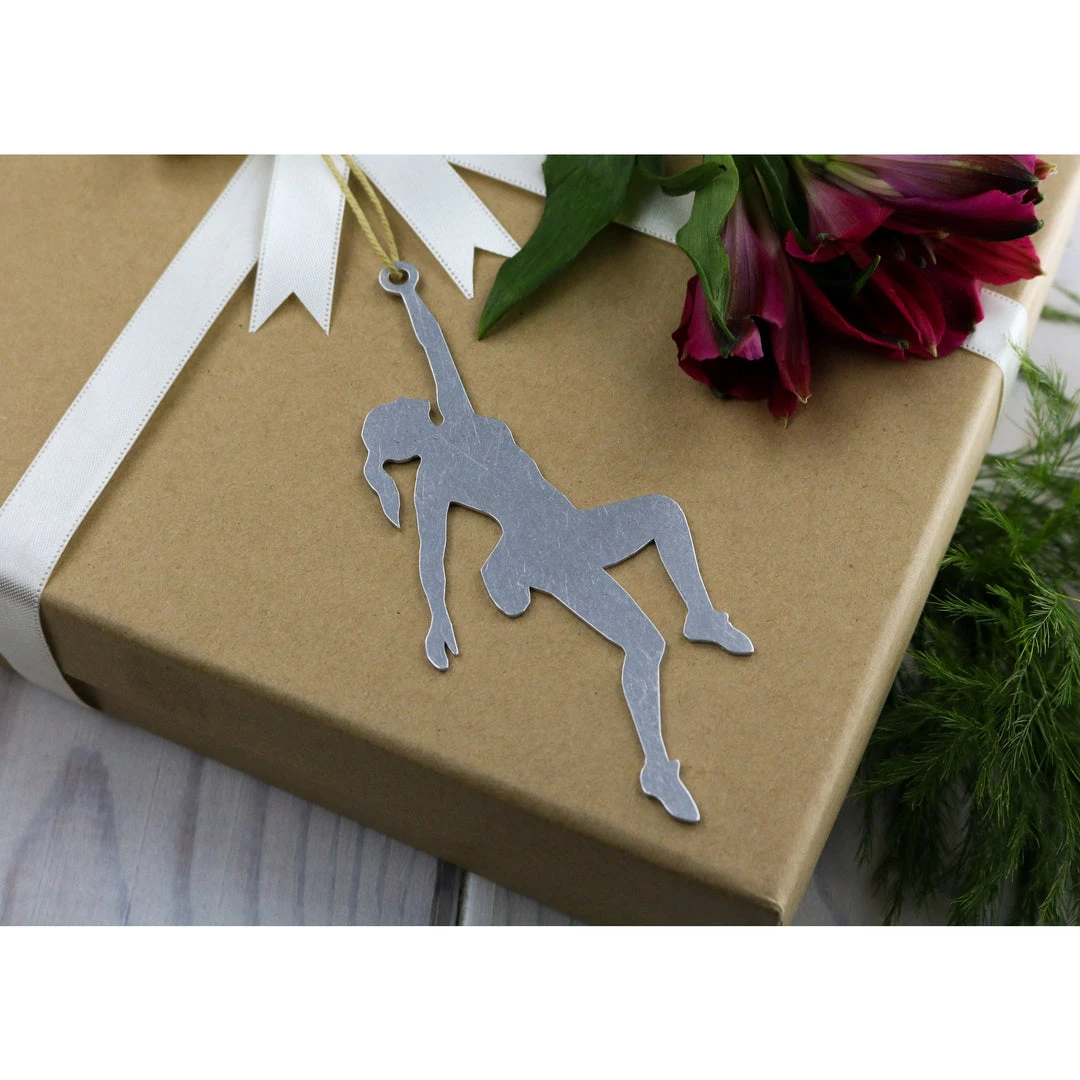 Iron Maid Art Climbing Outdoors Girl Metal Holiday Gift Christmas Ornament 2 Iron Maid Art Climbing Outdoors Girl Metal Holiday Gift Christmas Ornament