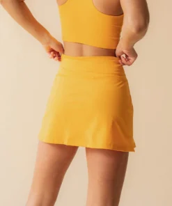 Girlfriend Collective Sport Skort- Golden Glow