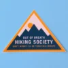 Active Threads Out Of Breath Hiking Society Sticker
