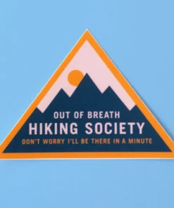 Active Threads Out Of Breath Hiking Society Sticker