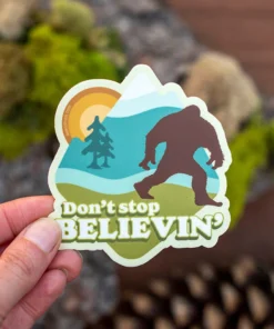 Amanda Weedmark Home Page Don't Stop Believin Bigfoot Sticker