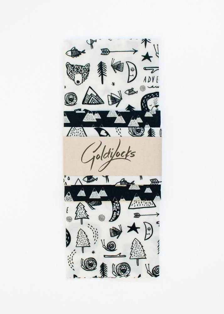 Goldilocks Camping Gear Beeswax Food Wraps: Camping Adventure Set Of 3 1 Goldilocks Camping Gear Beeswax Food Wraps: Camping Adventure Set Of 3