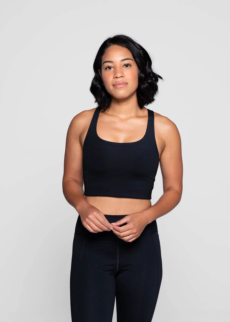 Girlfriend Collective Paloma Bra- Black 1 Girlfriend Collective Paloma Bra- Black