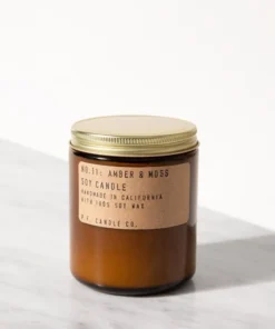 P.F. Candle CO. Amber & Moss - 7.2 Oz Standard Soy Candle Home Page