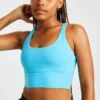 YEAR OF OURS Ribbed Gym Bra - Pisces Blue