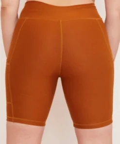 Wolven Hiking Bottoms Turmeric Pocket Bike Short 7 Wolven Hiking Bottoms Turmeric Pocket Bike Short