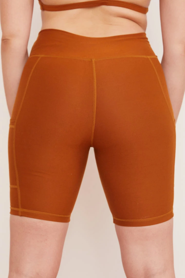 Wolven Hiking Bottoms Turmeric Pocket Bike Short 4 Wolven Hiking Bottoms Turmeric Pocket Bike Short