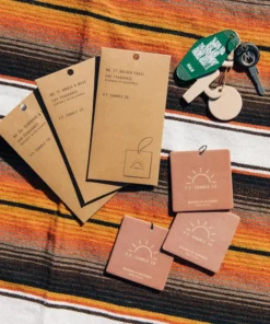 P.F. Candle CO. Amber & Moss Car Fragrance 2-Pack