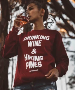 Wondery. Wondery Drinking Wine Crewneck