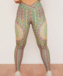 Wolven Fauna Ruched Crossover Legging Home Page