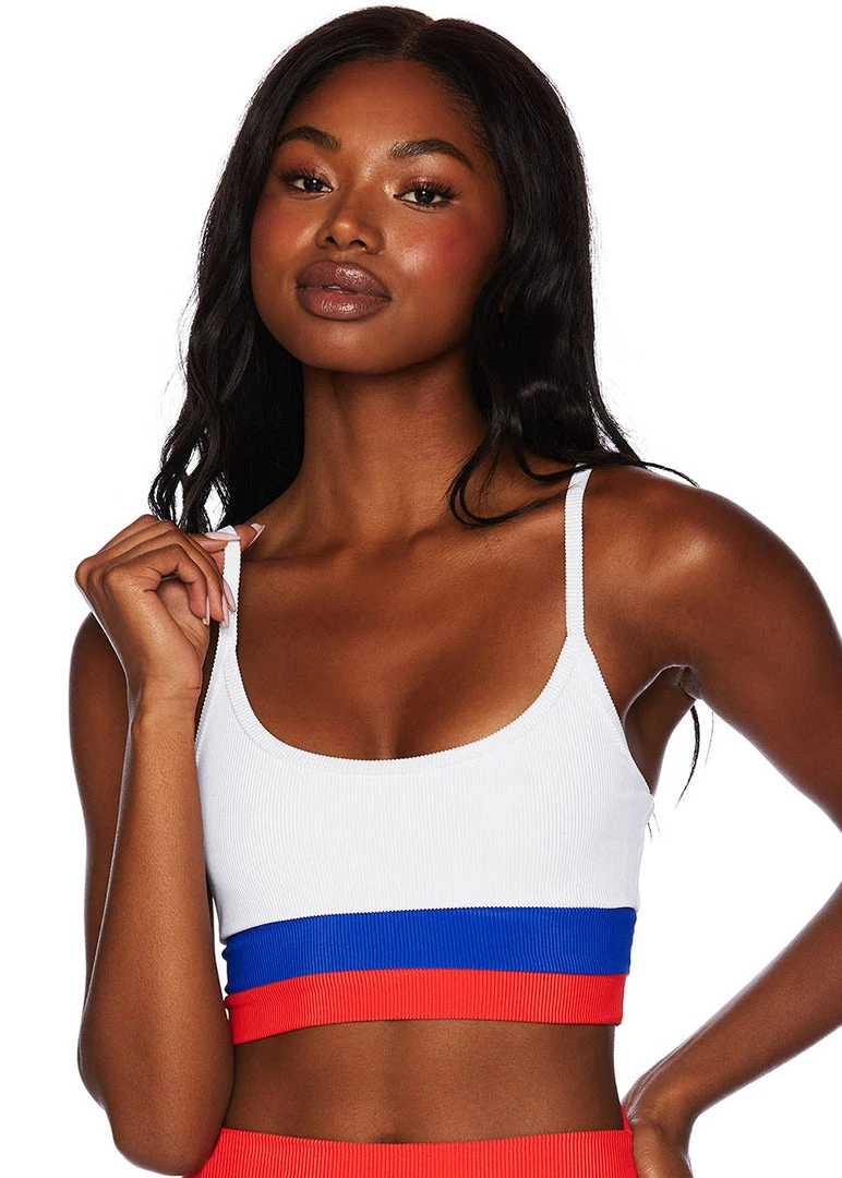 Beach Riot Studio Lover Eva Top- American Colorblock 1 Beach Riot Studio Lover Eva Top- American Colorblock