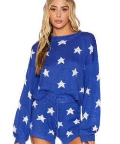 Beach Riot Home Page Ava Sweater- Stars
