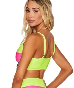 Beach Riot Riza Top - Electric Beach Color Block Home Page